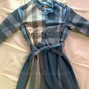 Blue Flannel Burberry Women’s Dress